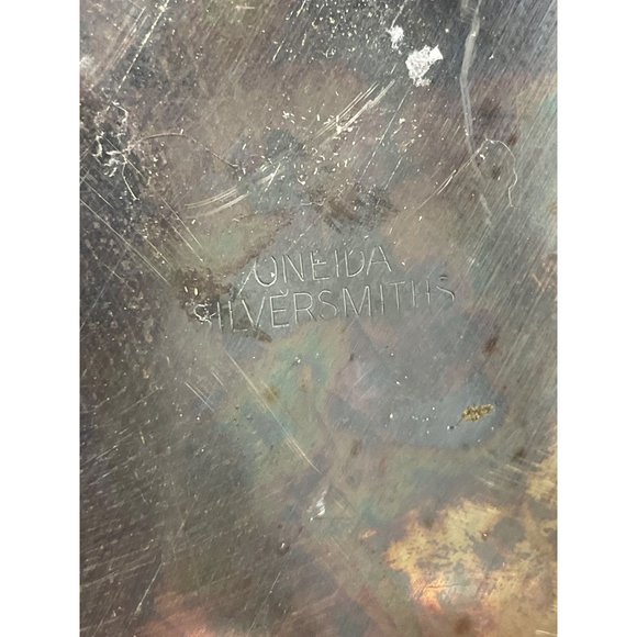 ONEIDA Silversmith 12.5” Tray Plate Serving Piece Silverplate Vintage - Picture 5 of 7